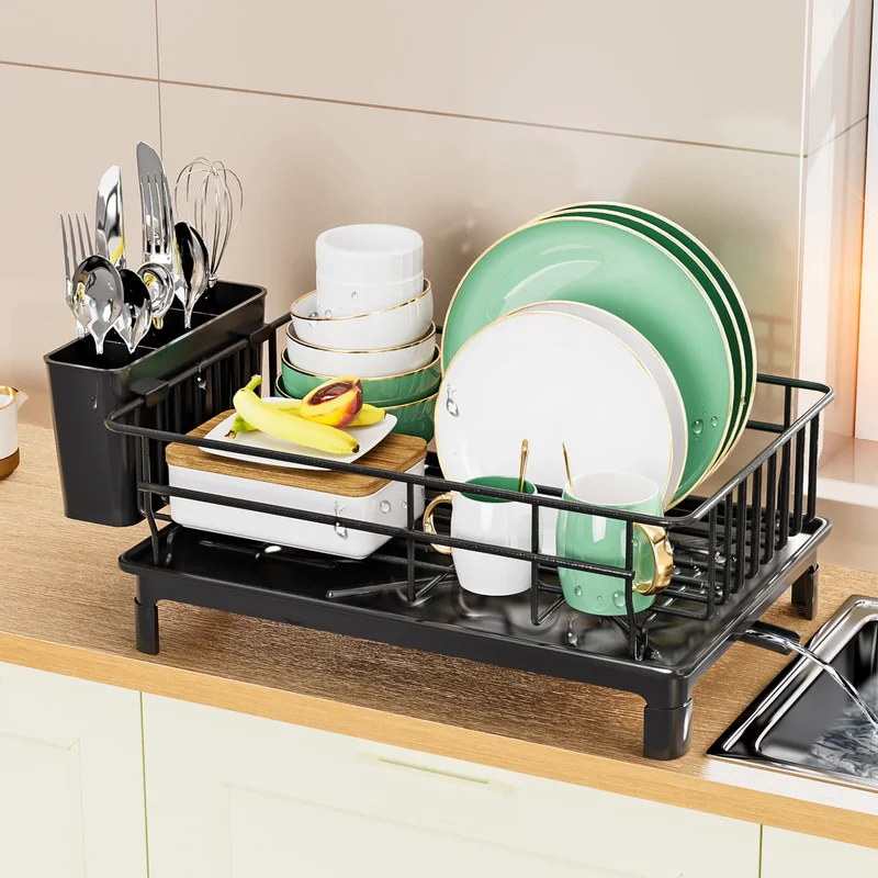 Commercial Kitchen Floor Drain - Abtropfgestell aus Metall, Besteckständer mit Abtropfschale