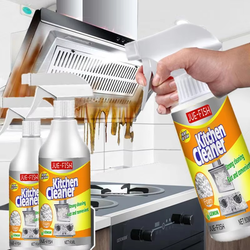 Commercial Kitchen Grease Cleaner - Tragbarer 60-ml-Allzweck-Küchenreiniger, Herdentferner, entfernt Öl, Schmutz,