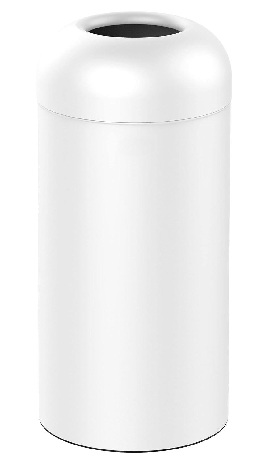 Commercial Kitchen Garbage Can - Weiß gebürsteter Edelstahl-Mülleimer mit offener Oberseite