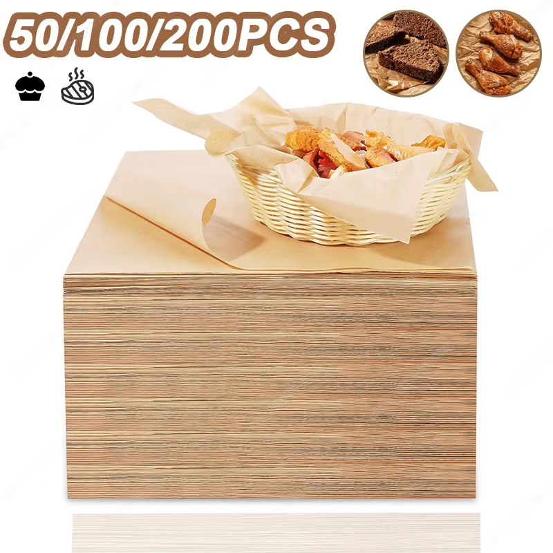 Commercial Kitchen Equipment List - 50/100/200PCS Backpapier Pergament Backblech Ofen Luft