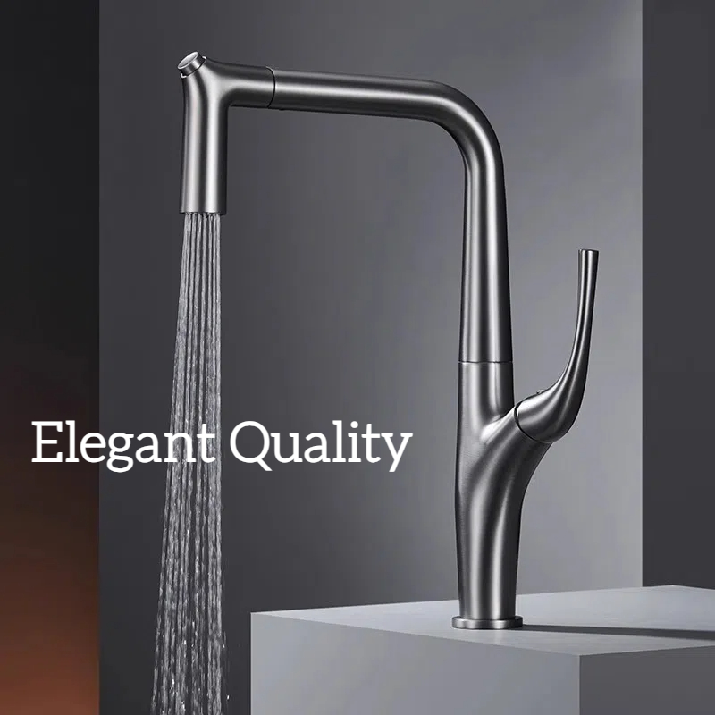Commercial Kitchen Mixer Tap - Küchenarmatur, ausziehbarer Wasserfilter, Messingkran für die