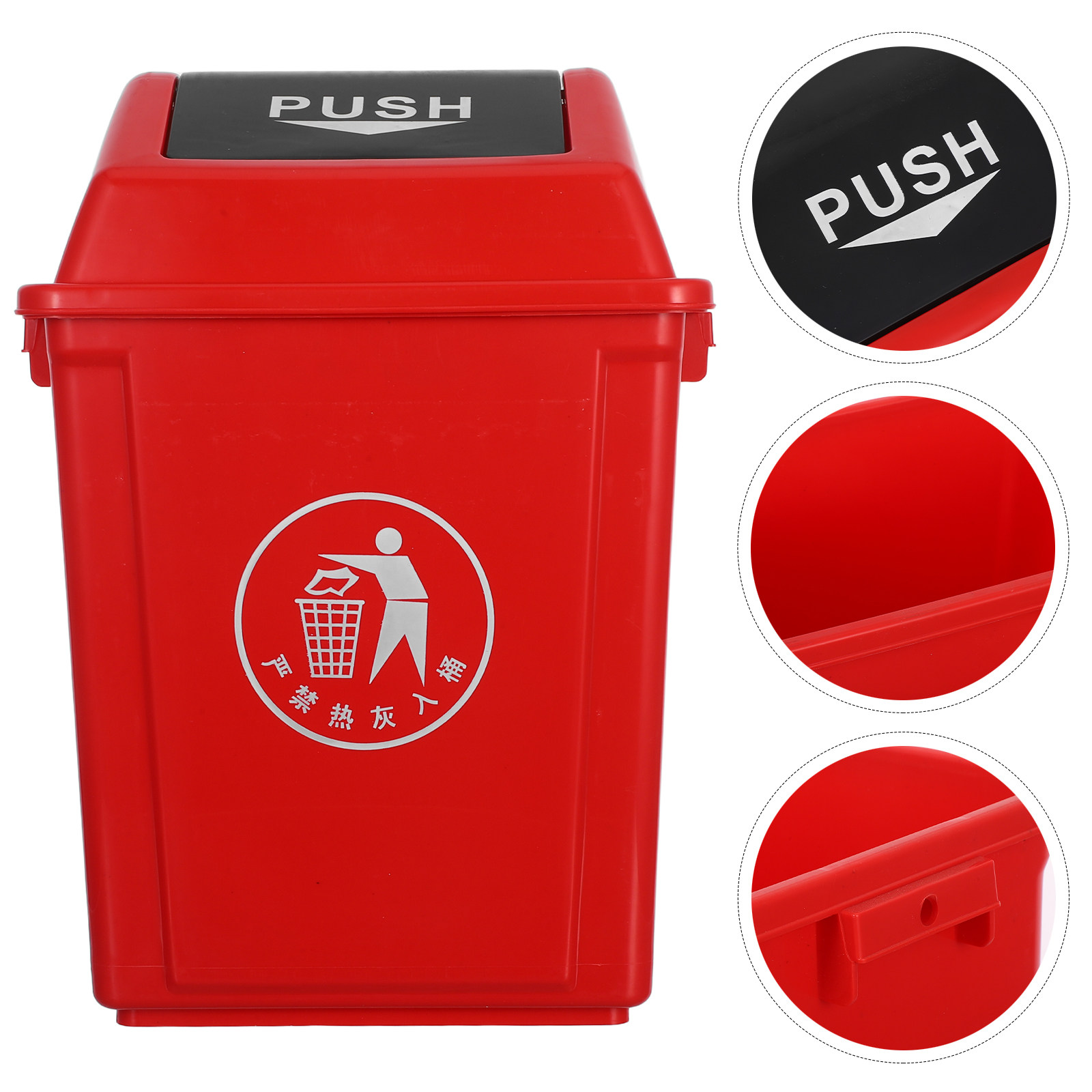 Commercial Kitchen Garbage Can - Mülleimer mit Deckel 10L Kunststoff Küche