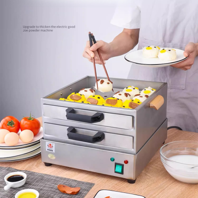 Commercial Kitchen Steamer - Reisnudelmaschine mit Schublade, Multifunktionaler Elektrischer Dampfgarer,