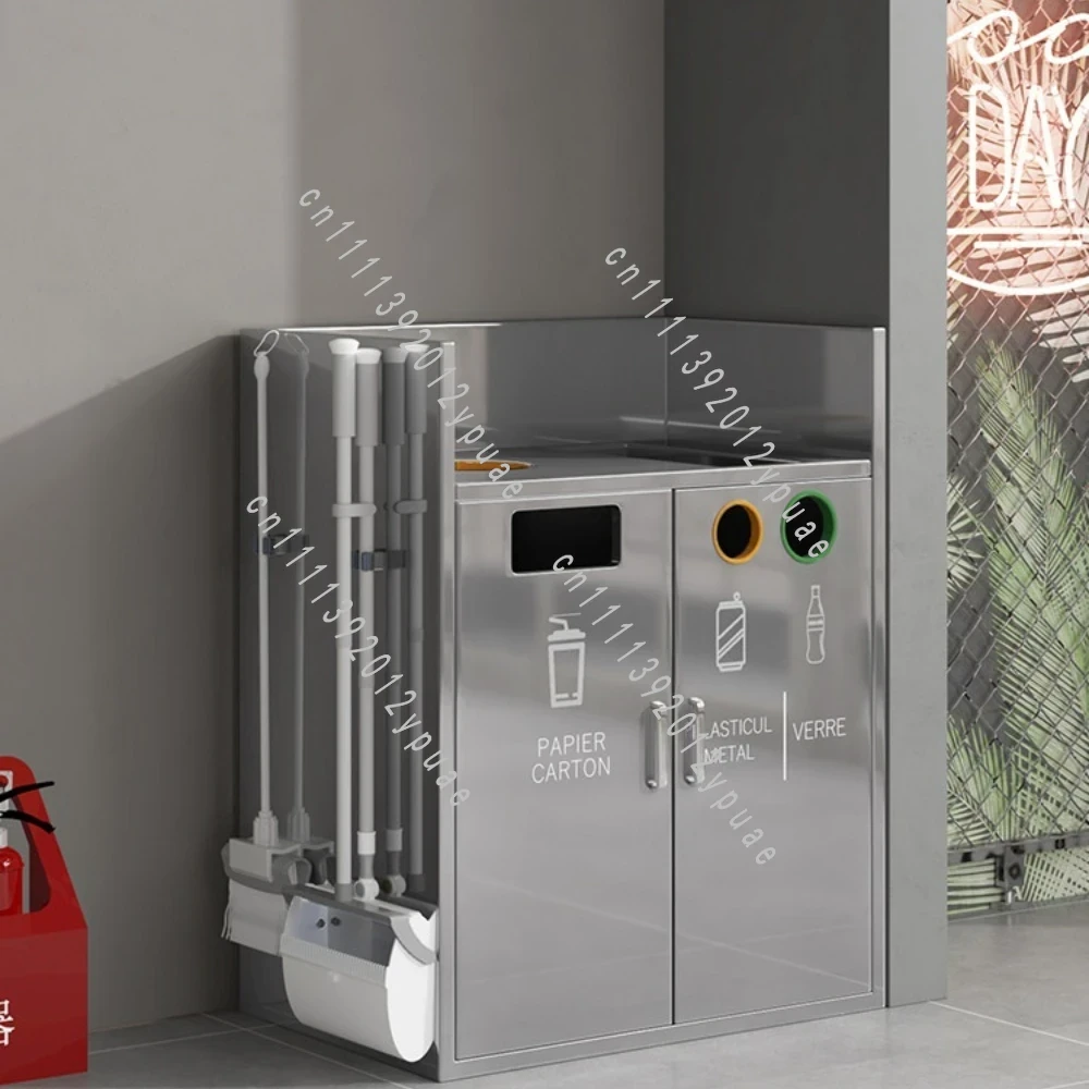 Commercial Kitchen Garbage Can - Vertikaler, versteckter, rechteckiger Mülleimer, Innen-Müllentsorgungsschrank für
