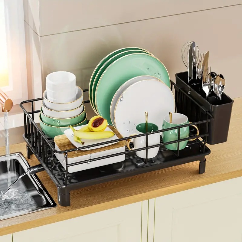 Commercial Kitchen Floor Drain - Rostfreies Geschirr-Abtropfgestell für die Küchenarbeitsplatte, Geschirr-Organizer