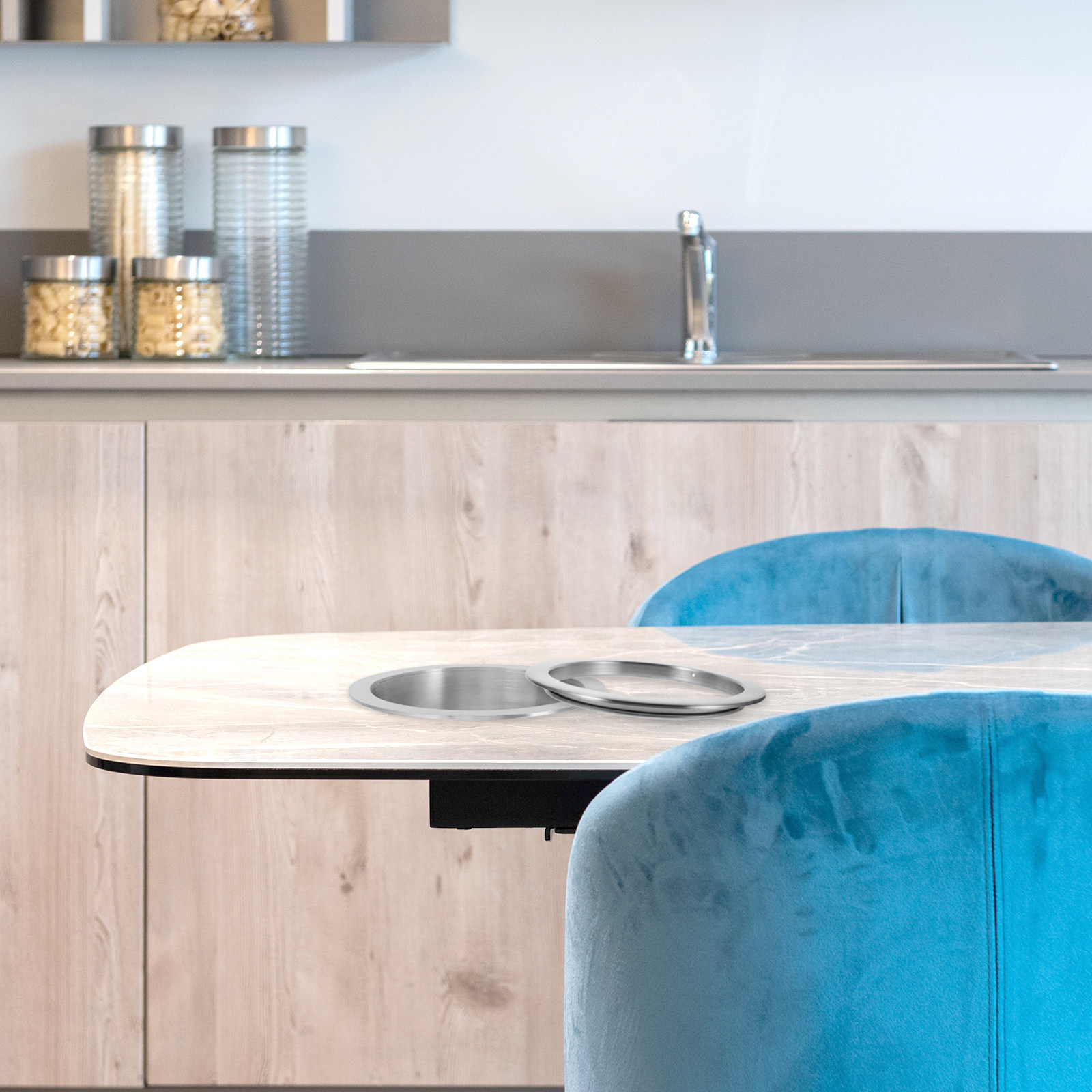 Edelstahl-Einbau-Mülleimer für – Commercial Kitchen Garbage Can Bewertung und Preis