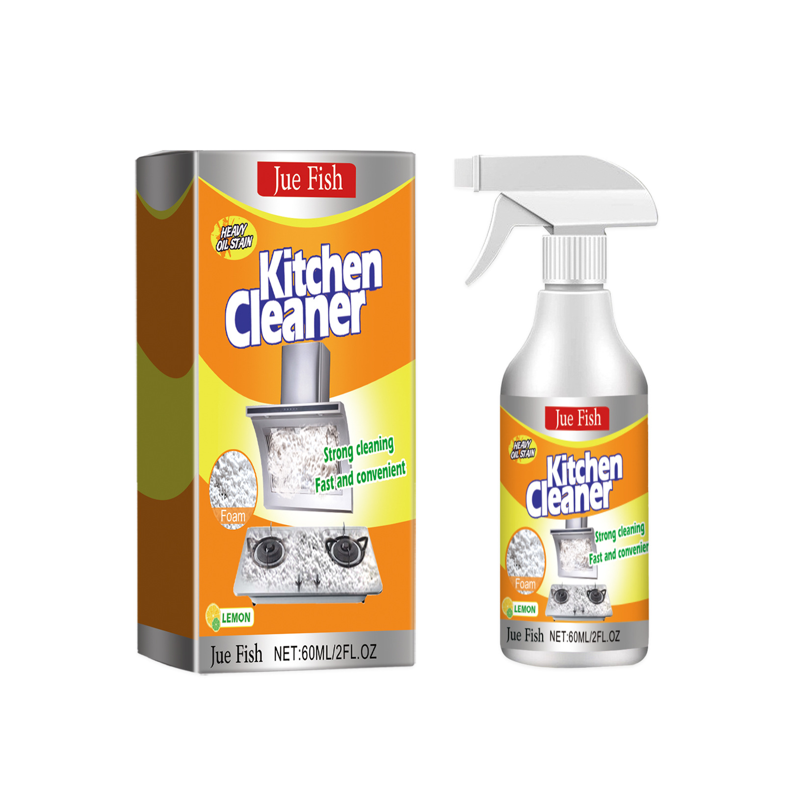 Tragbarer 60-ml-Allzweck-Küche – Commercial Kitchen Grease Cleaner Bewertung und Preis
