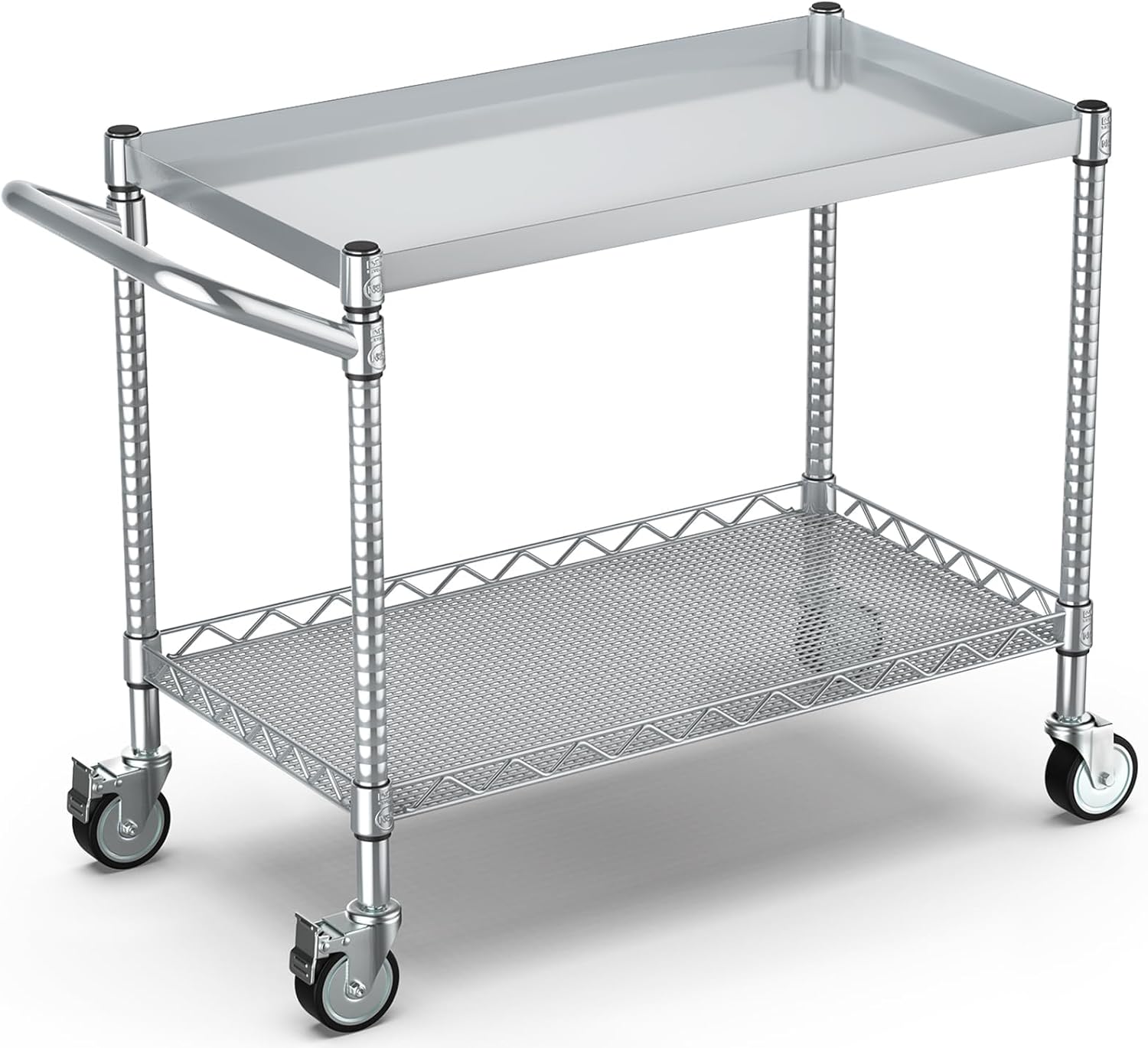 2-stöckiger silberner Metall-R – Commercial Kitchen Warehouse Bewertung und Preis