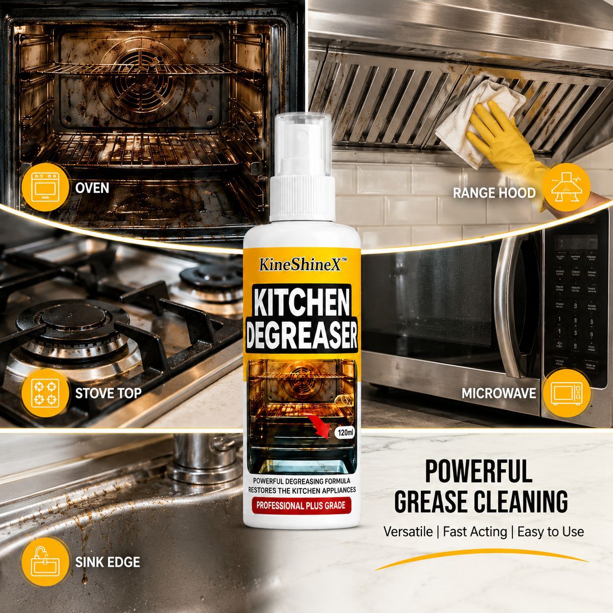 Küchenentfetter, Reinigungsspr – Commercial Kitchen Grease Cleaner Bewertung und Preis