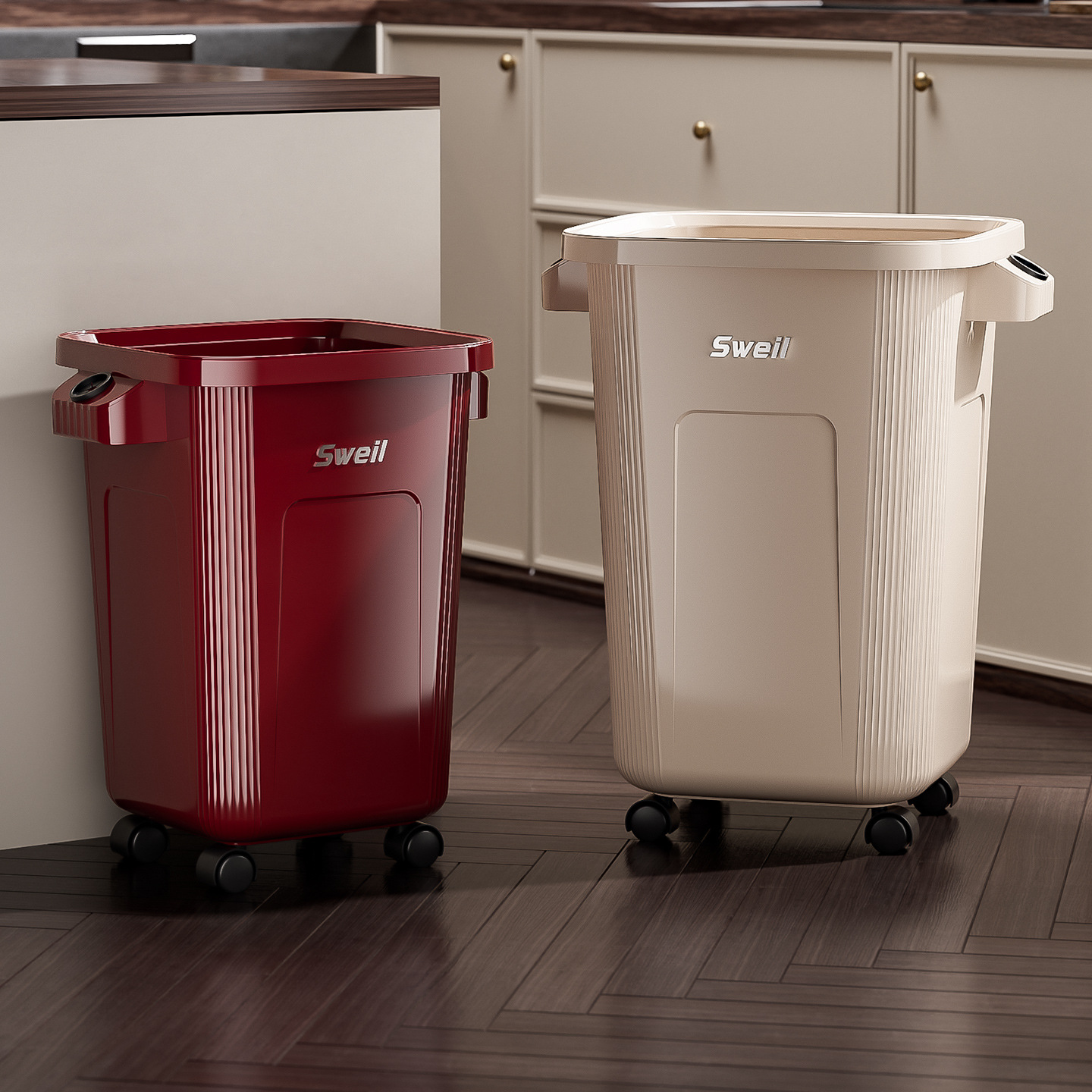 Großer Rollender Mülleimer mit – Commercial Kitchen Garbage Can Bewertung und Preis