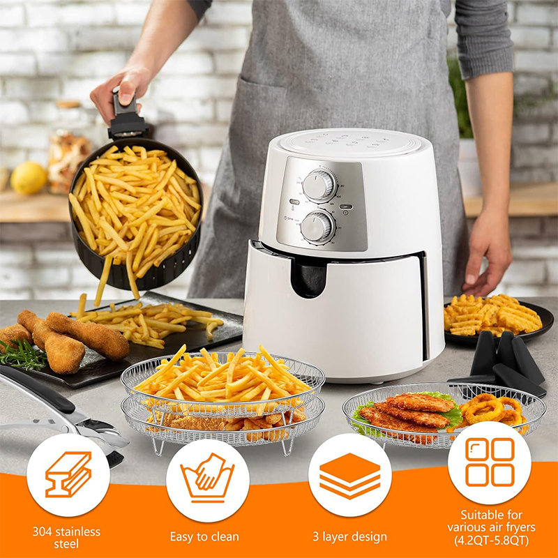 3-schichten Air Fryer Rack Sta – Commercial Kitchen Steamer Bewertung und Preis