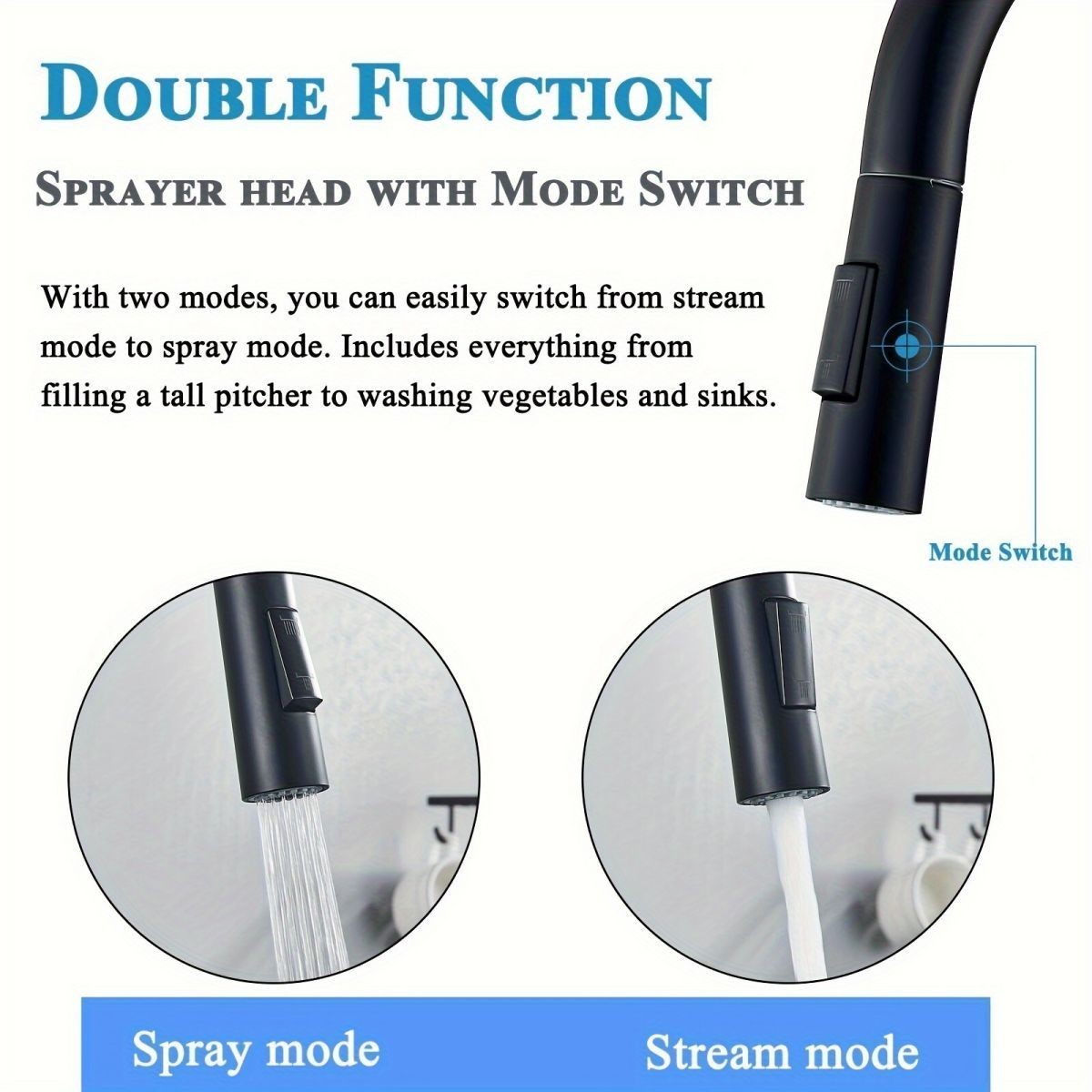 Schwarze Küchenarmatur mit zwe – Commercial Kitchen Mixer Tap Bewertung und Preis