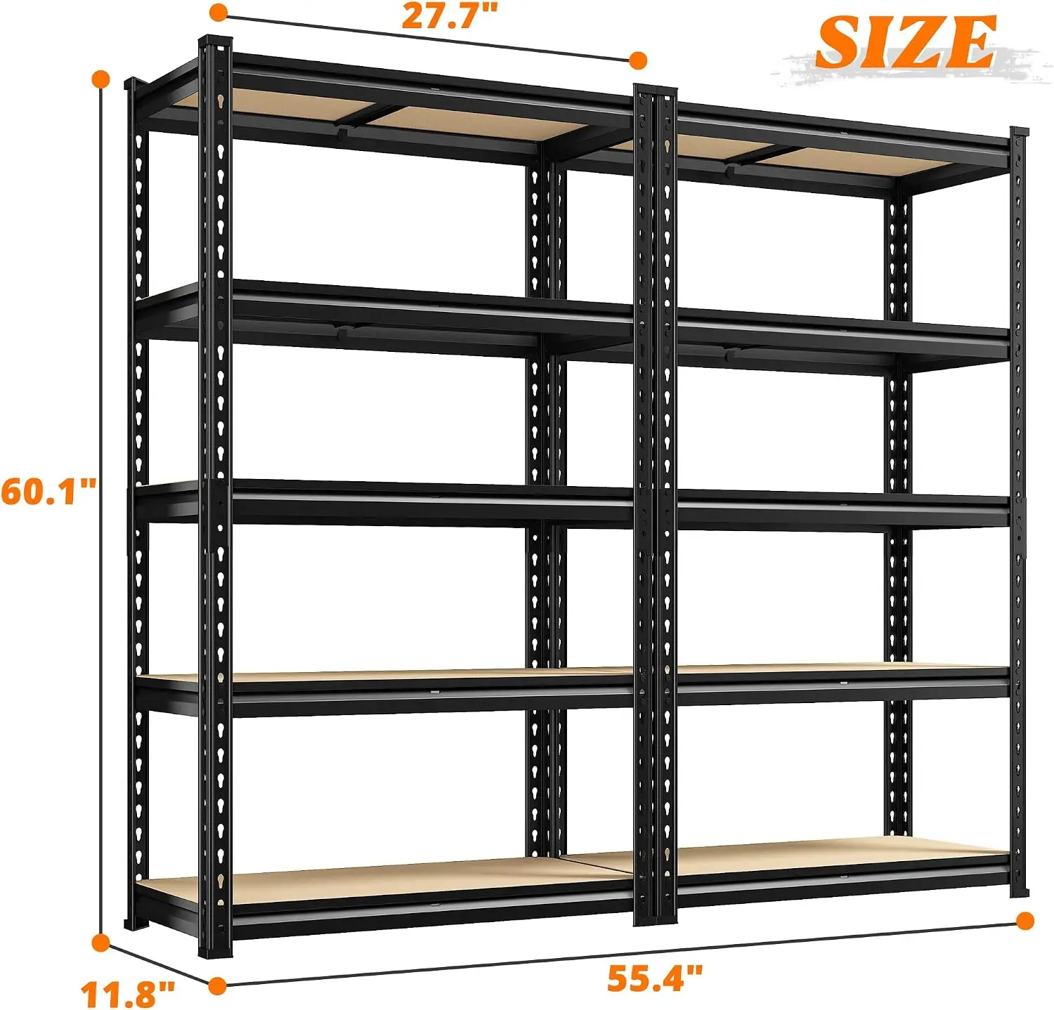 2 Stück Lagerregale, 5-stufige – Commercial Kitchen Warehouse Bewertung und Preis