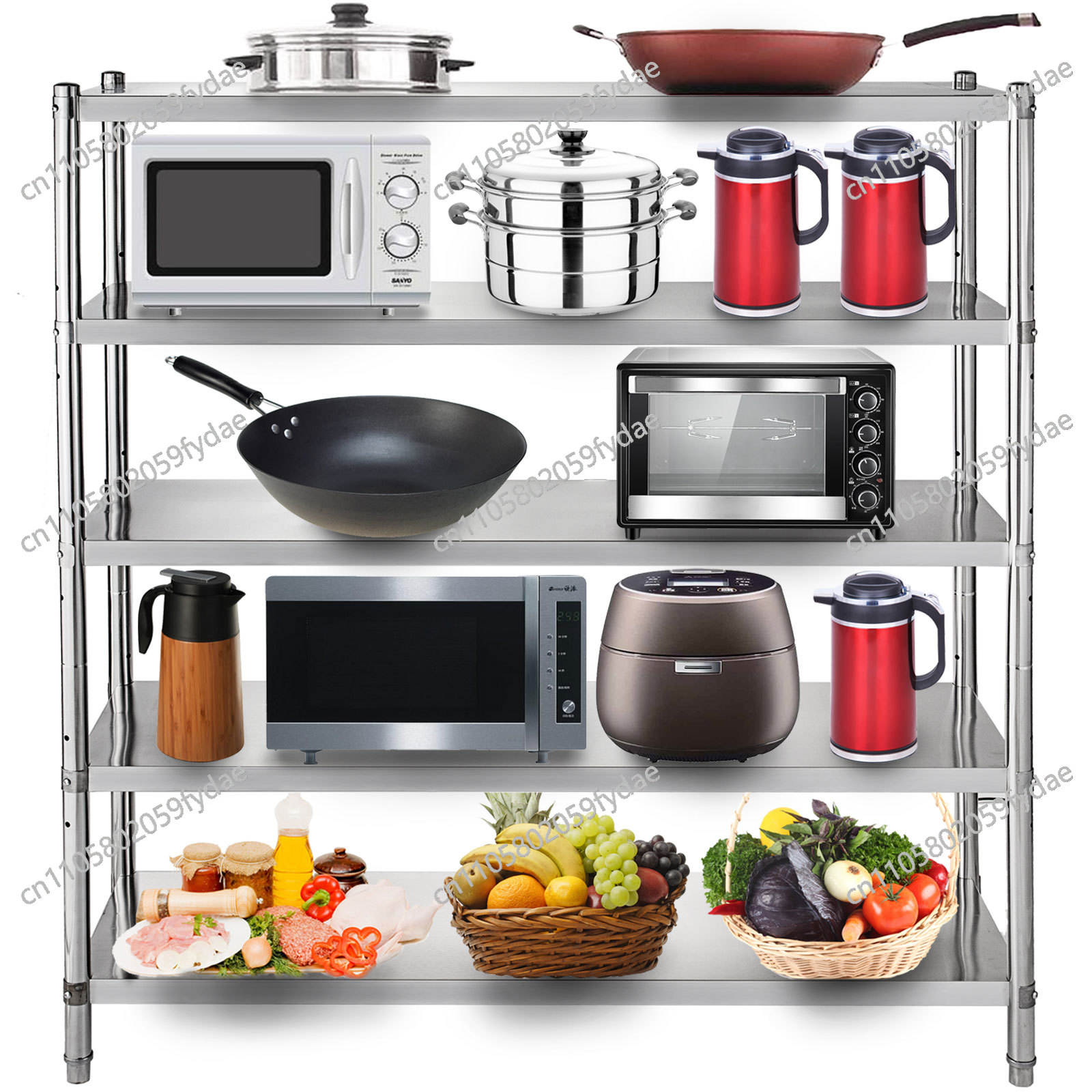 4-stöckiges Edelstahl-Lagerreg – Commercial Kitchen Warehouse Bewertung und Preis