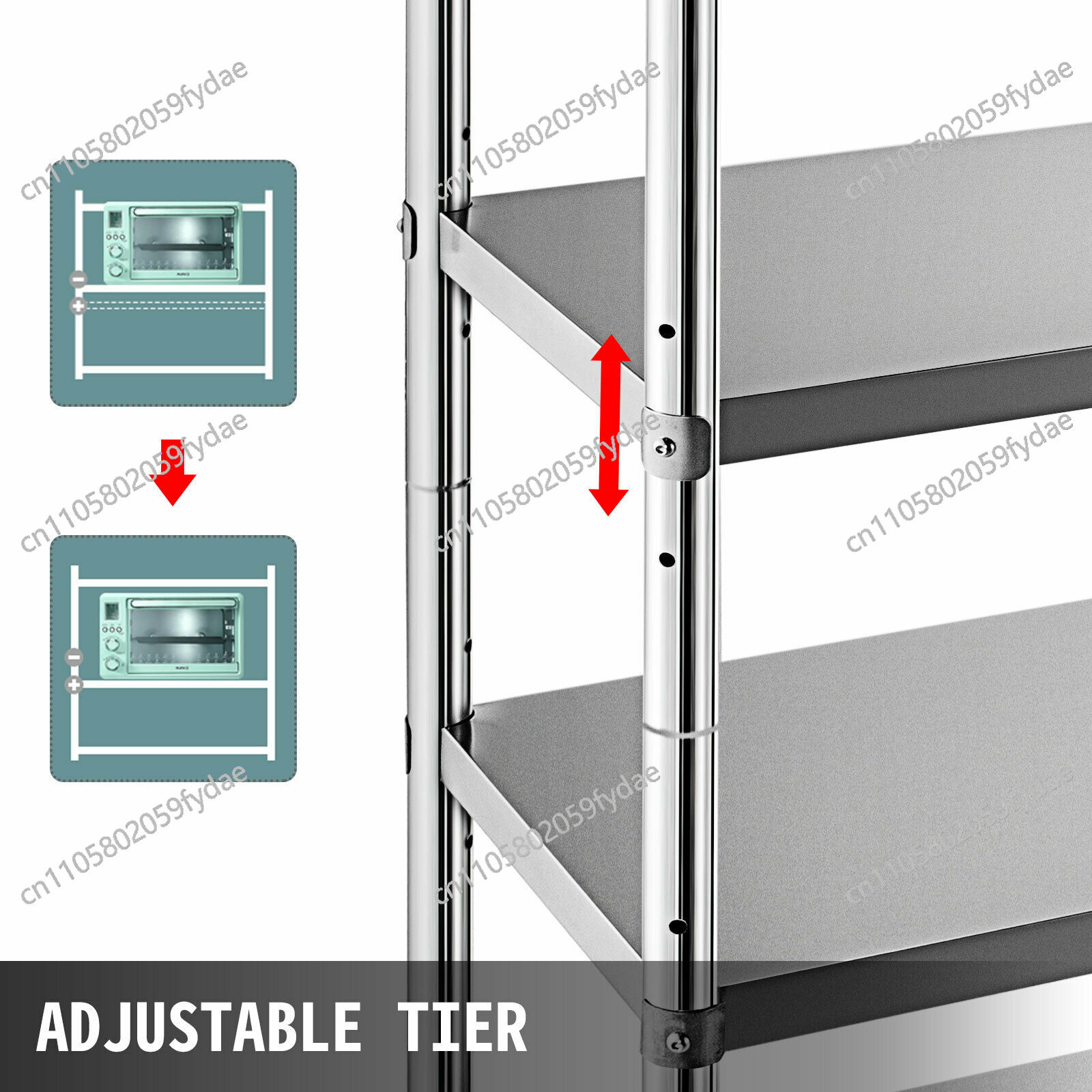 4-stöckiges Edelstahl-Lagerreg – Commercial Kitchen Warehouse Bewertung und Preis